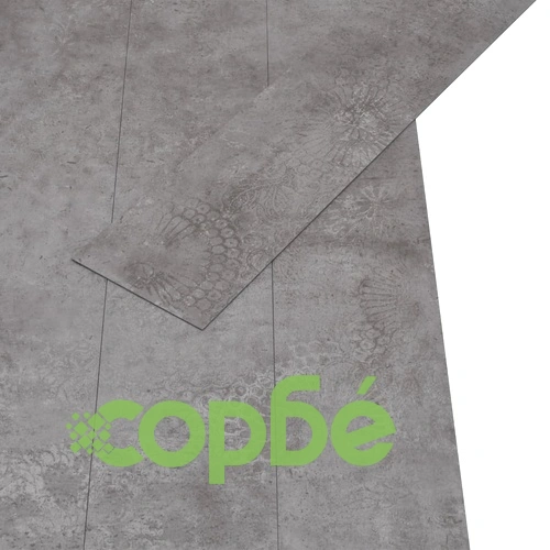 Самозалепващи подови дъски от PVC 5,21 м² 2 мм бетонносиви ➤ топ цена ➤ sorbe.bg
