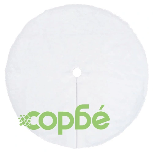 Пола за коледна елха, бяла, 90 см, изкуствена кожа  ➤ топ цена ➤ sorbe.bg