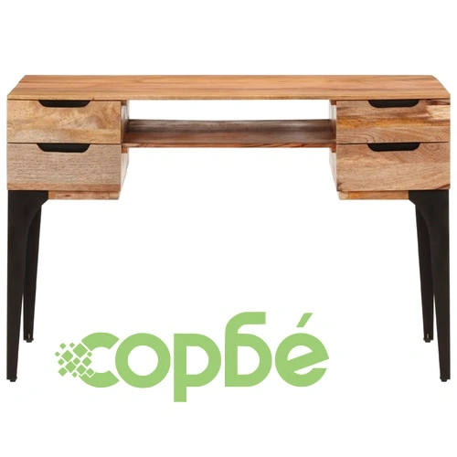 Бюро, 110x50x76 см, мангово дърво масив ➤ топ цена ➤ sorbe.bg