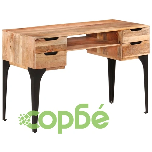 Бюро, 110x50x76 см, мангово дърво масив ➤ топ цена ➤ sorbe.bg