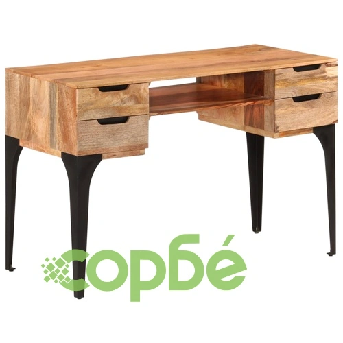 Бюро, 110x50x76 см, мангово дърво масив ➤ топ цена ➤ sorbe.bg