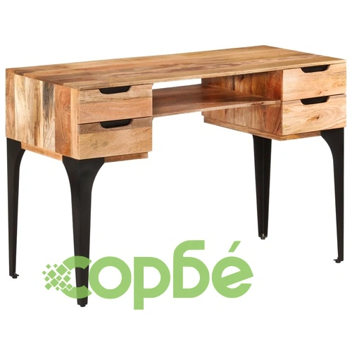 Бюро, 110x50x76 см, мангово дърво масив ➤ топ цена ➤ sorbe.bg