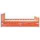 Рамка за легло без матрак, восъчнокафяв, 150x200 см, бор масив