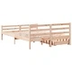 Рамка за легло без матрак, 135x190 см, масивна чамова дървесина