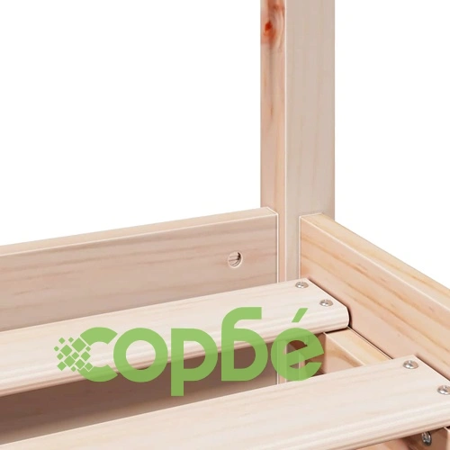 Рамка за легло без матрак, 160x200 см, масивна чамова дървесина ➤ топ цена ➤ sorbe.bg