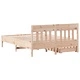 Рамка за легло без матрак, 160x200 см, масивна чамова дървесина