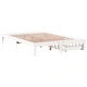 Рамка за легло, с чекмеджета, без матрак, бяла, 160x200 см