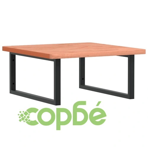 Стенен рафт за мивка, стомана и масивно дърво бук ➤ топ цена ➤ sorbe.bg