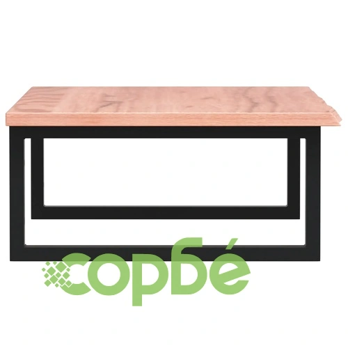 Стенен рафт за мивка, стомана и масивно дърво дъб ➤ топ цена ➤ sorbe.bg