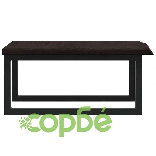 Стенен рафт за мивка, стомана и масивно дърво дъб ➤ топ цена ➤ sorbe.bg