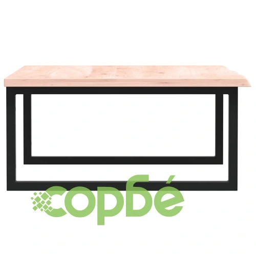 Стенен рафт за мивка, стомана и масивно дърво дъб ➤ топ цена ➤ sorbe.bg