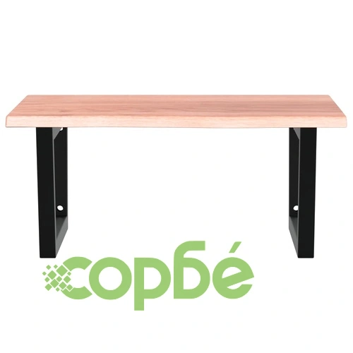 Стенен рафт за мивка, стомана и масивно дърво дъб ➤ топ цена ➤ sorbe.bg