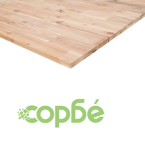 Стенен рафт за мивка, стомана и масивно дърво акация ➤ топ цена ➤ sorbe.bg