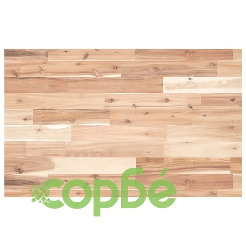 Стенен рафт за мивка, стомана и масивно дърво акация ➤ топ цена ➤ sorbe.bg