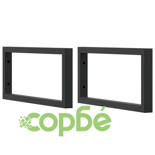 Стенен рафт за мивка, стомана и масивно дърво акация ➤ топ цена ➤ sorbe.bg