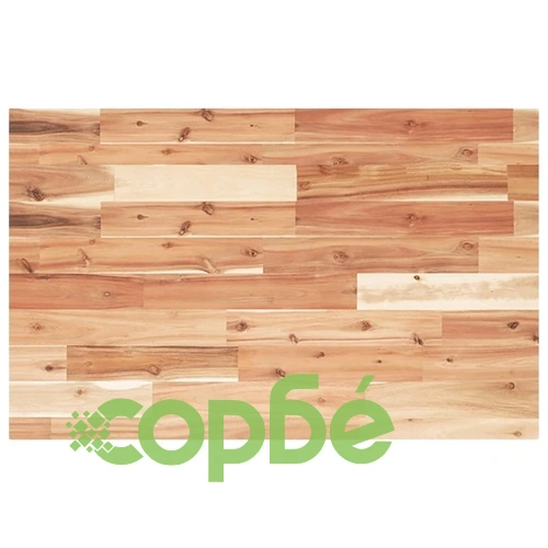 Стенен рафт за мивка, стомана и масивно дърво акация ➤ топ цена ➤ sorbe.bg