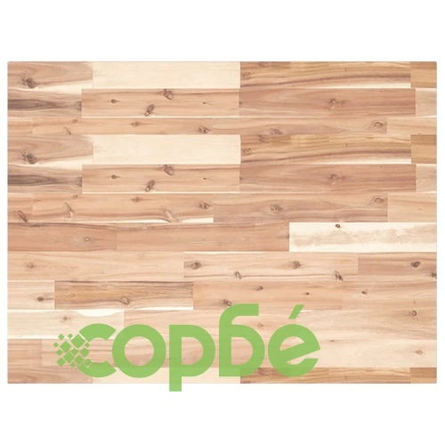 Стенен рафт за мивка, стомана и масивно дърво акация ➤ топ цена ➤ sorbe.bg