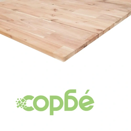 Стенен рафт за мивка, стомана и масивно дърво акация ➤ топ цена ➤ sorbe.bg