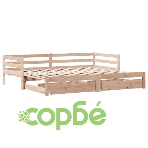 Дневно легло с уширение и чекмеджета без матрак 90x200 см ➤ топ цена ➤ sorbe.bg