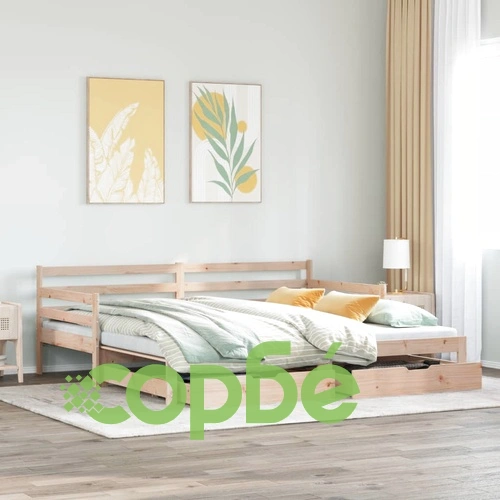 Дневно легло с уширение и чекмеджета без матрак 90x200 см ➤ топ цена ➤ sorbe.bg