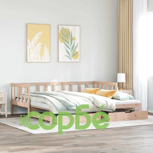 Дневно легло с уширение и чекмеджета без матрак 90x200 см ➤ топ цена ➤ sorbe.bg