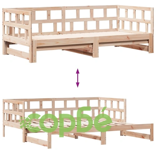 Дневно легло с уширение и чекмеджета без матрак 90x200 см ➤ топ цена ➤ sorbe.bg