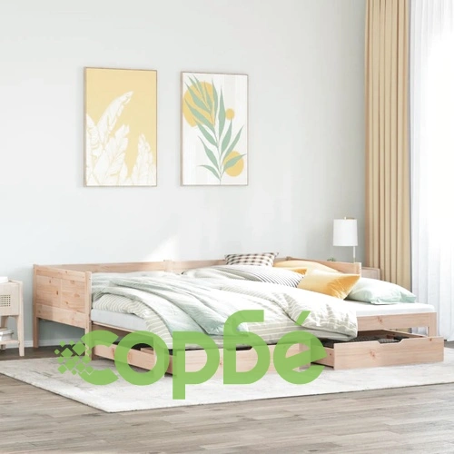 Дневно легло с уширение и чекмеджета без матрак 90x200 см ➤ топ цена ➤ sorbe.bg