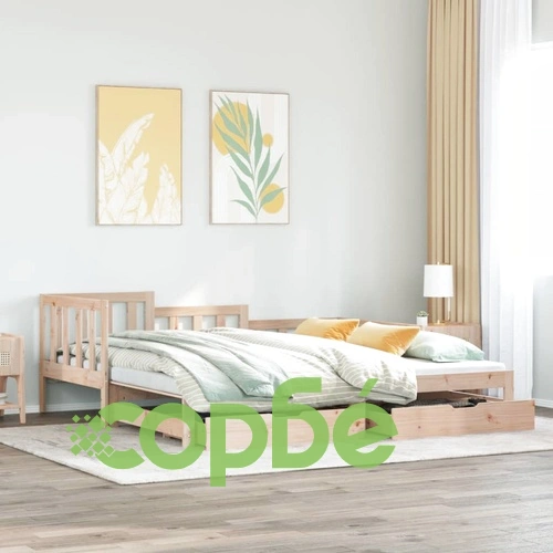 Дневно легло с уширение и чекмеджета, без матрак, 80x200 см ➤ топ цена ➤ sorbe.bg