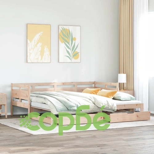 Дневно легло с уширение и чекмеджета без матрак 90x200 см ➤ топ цена ➤ sorbe.bg