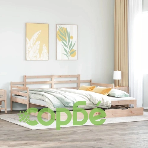 Дневно легло с уширение и чекмеджета, без матрак, 80x200 см ➤ топ цена ➤ sorbe.bg