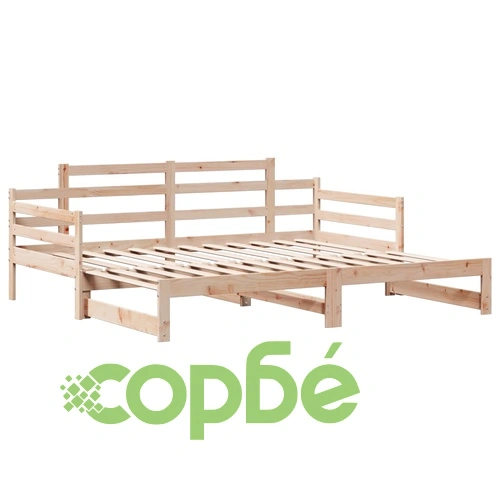 Дневно легло с уширение и чекмеджета, без матрак, 80x200 см ➤ топ цена ➤ sorbe.bg