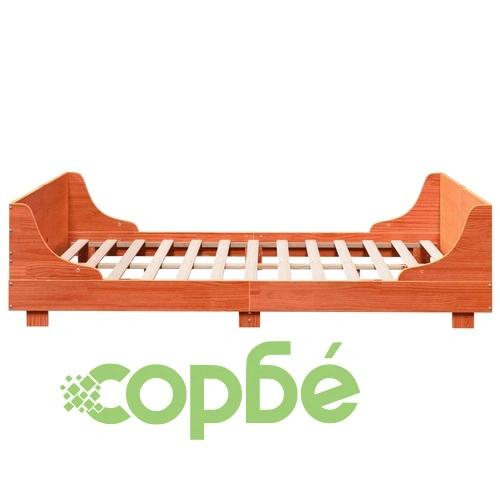 Рамка за легло без матрак, восъчнокафяв, 160x200 см, бор масив ➤ топ цена ➤ sorbe.bg