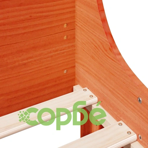 Рамка за легло без матрак, восъчнокафяв, 160x200 см, бор масив ➤ топ цена ➤ sorbe.bg