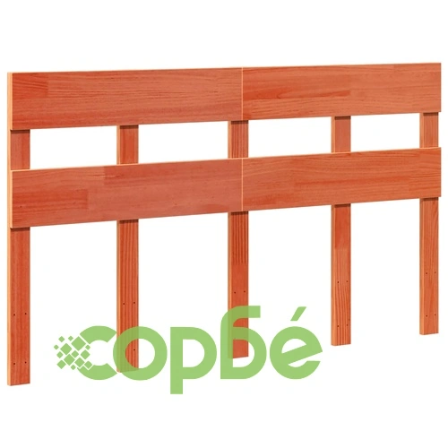 Рамка за легло без матрак, восъчнокафяв, 160x200 см, бор масив ➤ топ цена ➤ sorbe.bg