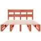 Рамка за легло без матрак, восъчнокафяв, 160x200 см, бор масив