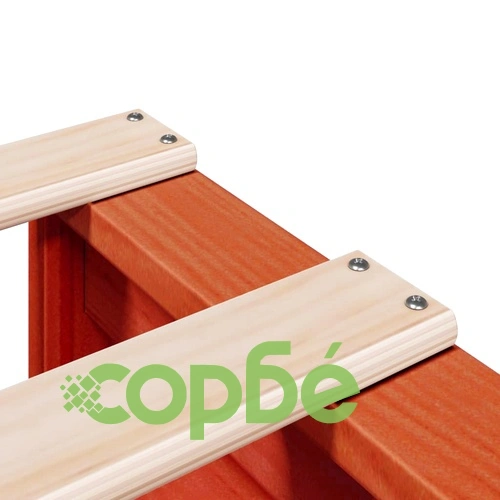 Рамка за легло без матрак, восъчнокафяв, 160x200 см, бор масив ➤ топ цена ➤ sorbe.bg