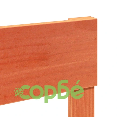 Рамка за легло без матрак, восъчнокафяв, 140x190 см, бор масив ➤ топ цена ➤ sorbe.bg