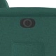 Електрически реклайнер стол, тъмнозелен, текстил