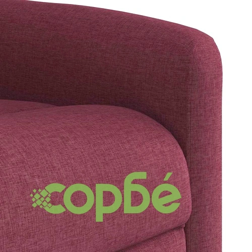 Електрически изправящ реклайнер стол, виненочервен, текстил ➤ топ цена ➤ sorbe.bg