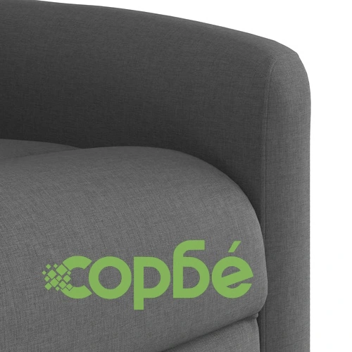 Електрически изправящ масажен реклайнер стол тъмносив текстил ➤ топ цена ➤ sorbe.bg