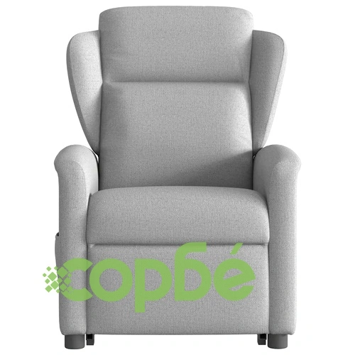 Електрически изправящ масажен реклайнер стол облачносив текстил ➤ топ цена ➤ sorbe.bg