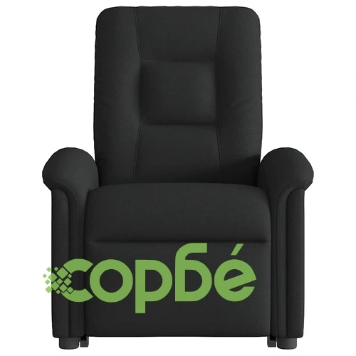 Масажен изправящ стол реклайнер, черен, текстил ➤ топ цена ➤ sorbe.bg