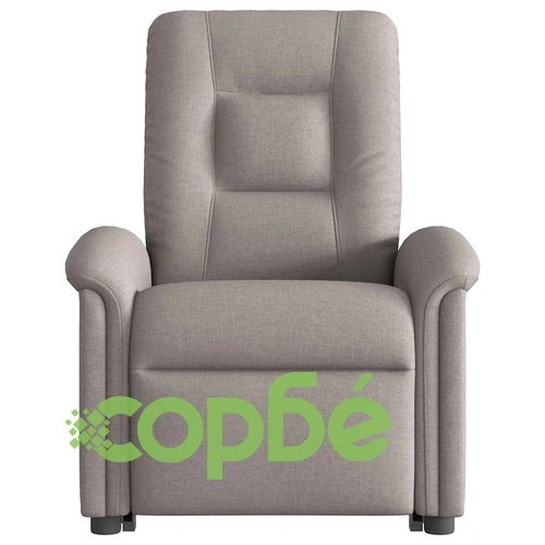 Електрически изправящ масажен реклайнер стол таупе текстил ➤ топ цена ➤ sorbe.bg