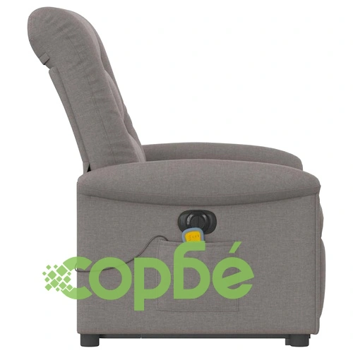 Електрически изправящ масажен реклайнер стол таупе текстил ➤ топ цена ➤ sorbe.bg