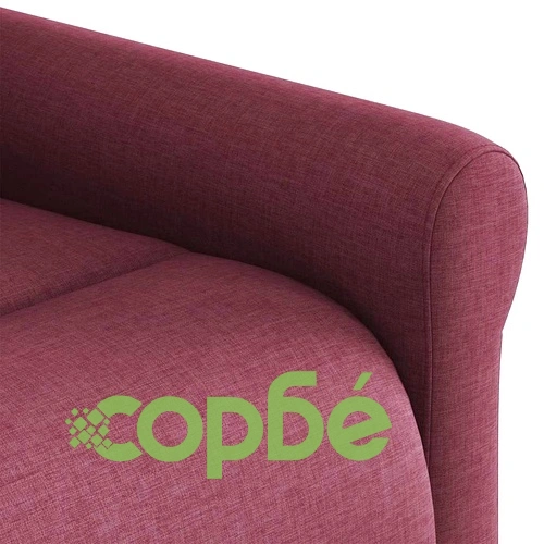 Електрически изправящ масажен реклайнер виненочервен текстил ➤ топ цена ➤ sorbe.bg