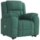 Изправящ масажен наклоняем стол, тъмнозелен, текстил