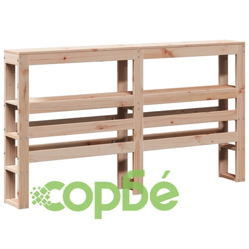 Рамка за легло без матрак, 140x190 см, масивна чамова дървесина ➤ топ цена ➤ sorbe.bg