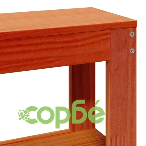 Рамка за легло без матрак, восъчнокафяв, 160x200 см, бор масив ➤ топ цена ➤ sorbe.bg