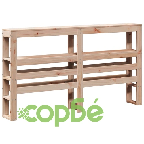 Легло за възрастни с табла, 160x200 см, борово дърво масив ➤ топ цена ➤ sorbe.bg