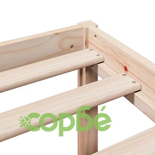 Легло за възрастни с табла, 160x200 см, борово дърво масив ➤ топ цена ➤ sorbe.bg